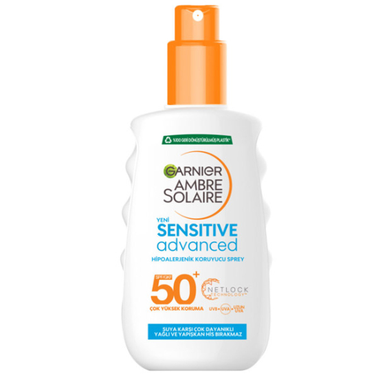 Garnier Ambre Solaire Sensitive Advanced Sprey SPF50 200 ml - 1