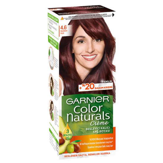 Garnier Color Naturals Saç Boyası 4.6 Kestane Kızıl - 1