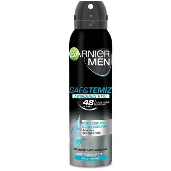 Garnier Men Saf Temiz Deodorant Arındırıcı Etki 150 ml - 1