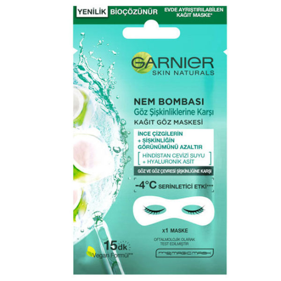 Garnier Skin Naturals Nem Bombası Göz Maskesi - Hindistan Cevizi - 1