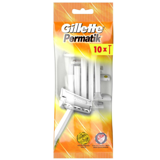Gillette Permatik Kullan At Tıraş Bıçağı 10 Adet - 1