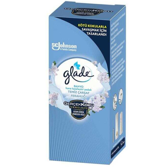 Glade Banyo Yedek Hava Tazeleyici Temiz Çarşaf Ferahlığı 10 ml - 1