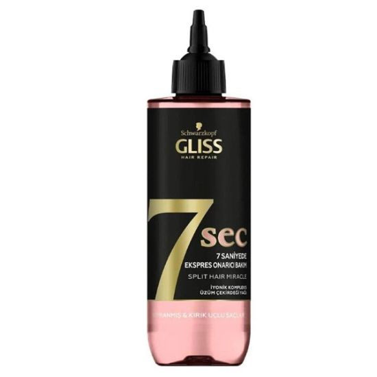 Gliss 7 Saniyede Expres Onarıcı Bakım Kürü Kırık Uçlu Saçlar 200 ml - 1
