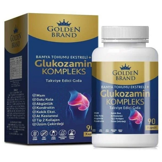 Golden Brand Bamya Tohumu Ekstreli Glucosamine Complex 90 Kapsül - 1