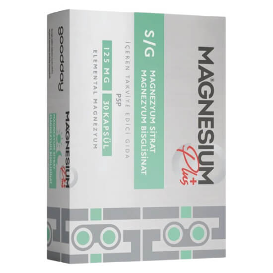 Goodday Magnesium Plus SG Sitrat Bisglisinat 30 Kapsül - 1