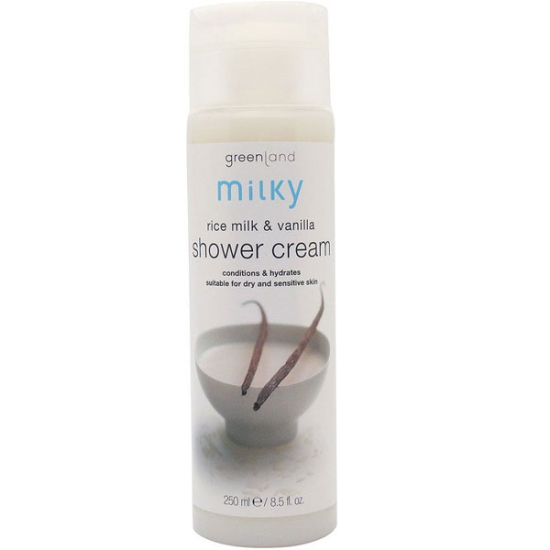 Greenland Milky Shower Cream Rice Milk Vanilla 250 ML Duş Kremi - 1