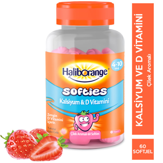 Haliborange Softies Kalsiyum ve D Vitamini 60 Çiğneme Tablet - 1