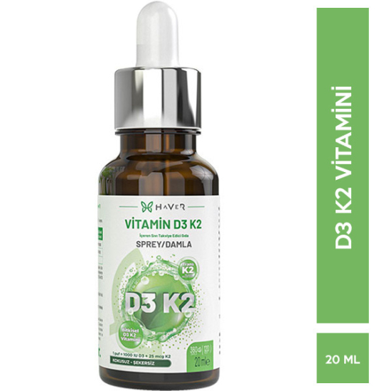 Haver Bitkisel D3 K2 Sprey 20 ML D3 K2 Vitamini - 1