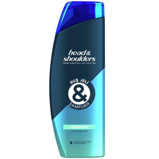 Head Shoulders Sensitive Aloe Vera Özlü Duş Jeli ve Şampuan 360 ml - 1