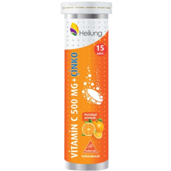 Heilung Vitamin C + Çinko 15 Tablet - 1