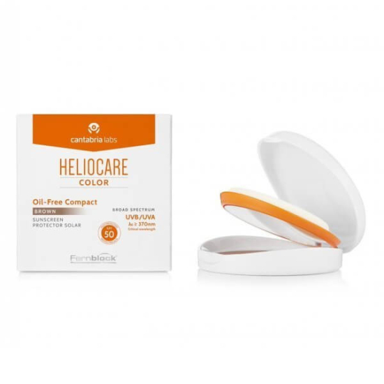 Heliocare Color Compact Oil Free Spf 50 10 gr Brown - 1