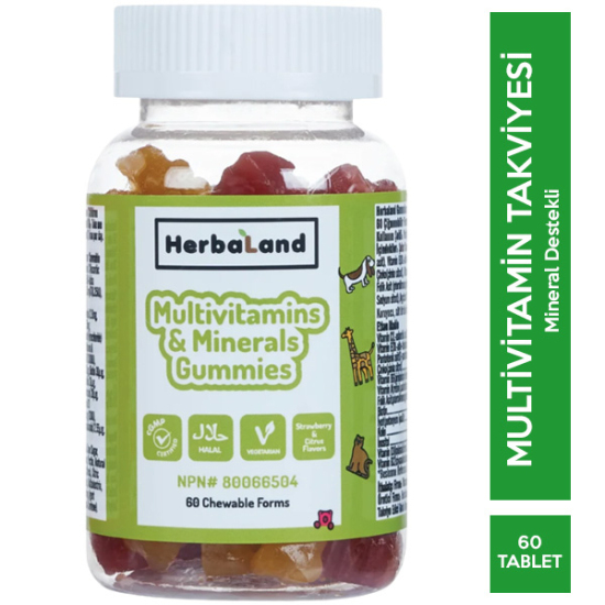 Herbaland Gummy Multivitamin 60 Çiğneme Tableti - 1
