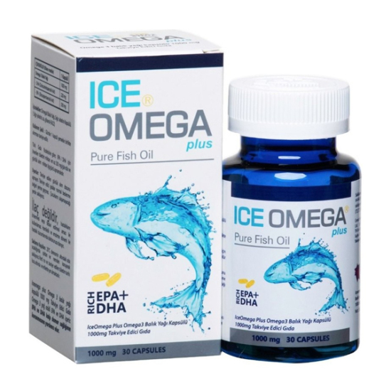 Ice Omega Plus Balık Yağı 1000 mg 30 Kapsül - 1