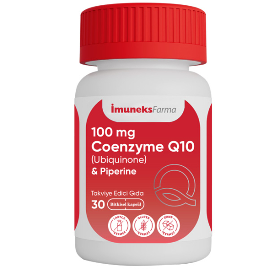 İmuneks Coenzyme Q10 100 mg 30 Tablet Koenzim Q10 Takviyesi - 1