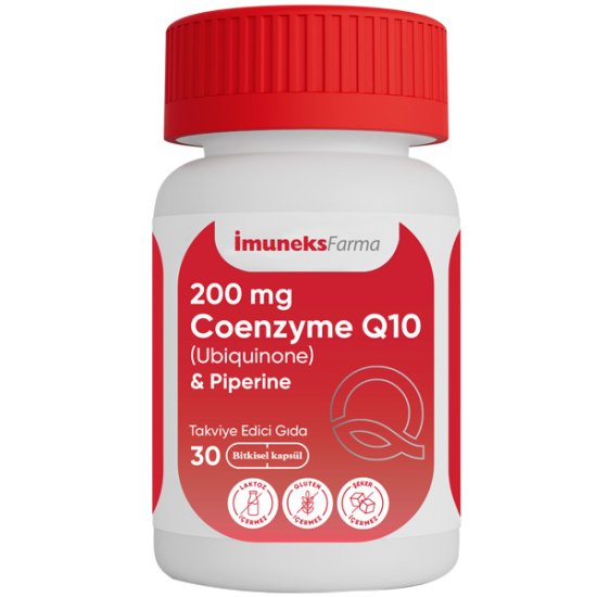 İmuneks Coenzyme Q10 200 mg 30 Tablet Koenzim Q10 Takviyesi - 1