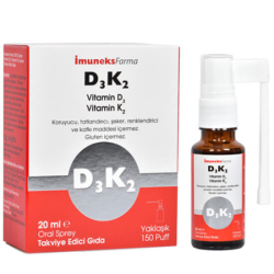 İmuneks D3 K2 Vitamin Sprey 20 ml - İmuneks Farma 