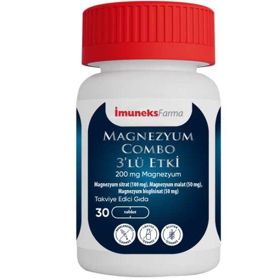 İmuneks Magnezyum Combo 3 lü Etki 30 Tablet - 1