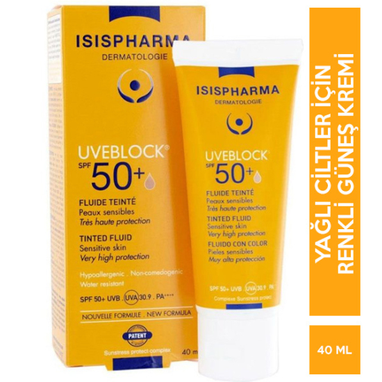 Isispharma Uveblock Dry Touch Spf 50 40 ML Light Tinted - 1
