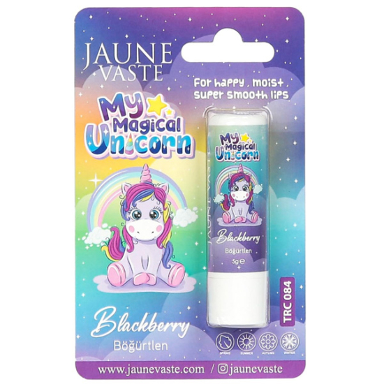 Jaune Vaste Lip Balm Kids Unicorn Dudak Kremi Böğürtlenli 5 gr - 1