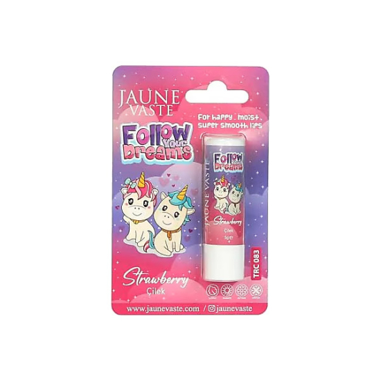 Jaune Vaste Lip Balm Kids Unicorn Dudak Kremi Çilekli 5 gr - 1