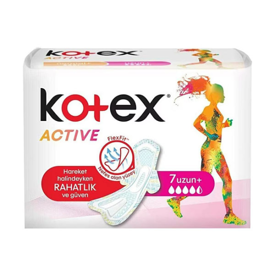 Kotex Active Plus Uzun Ped 7 Adet - 1