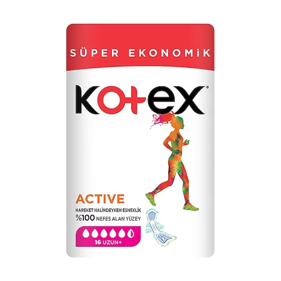 Kotex Active Süper Ekonomik Uzun 16 Adet - 1