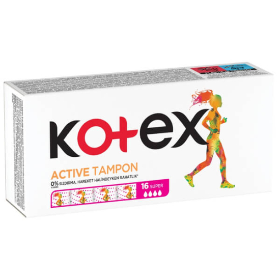 Kotex Active Tampon Süper 16 Adet - 1