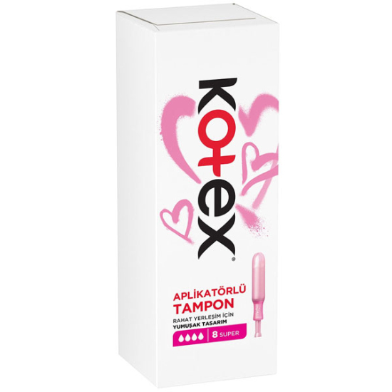 Kotex Aplikatörlü Tampon Süper 8 Adet - 1