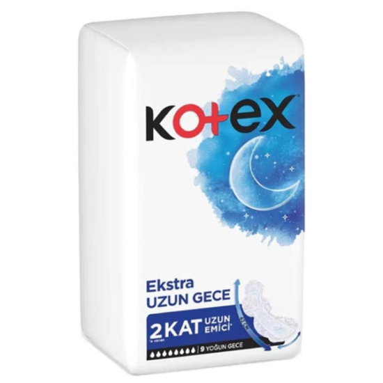 Kotex Ekstra Uzun Gece 9 Adet - 1