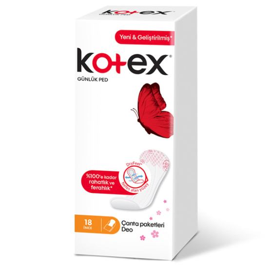 Kotex İnce Günlük Ped Parfümlü 18 Adet - 1