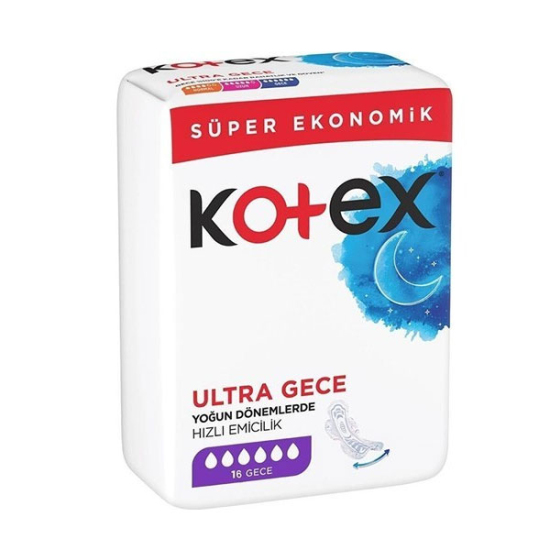 Kotex Süper Eko Quadro Gece 16 Adet - 1