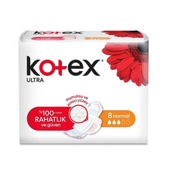 Kotex Ultra Kanatlı Normal 8 Adet - 1