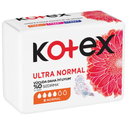 Kotex Ultra Kanatlı Normal 8 Adet - Kotex