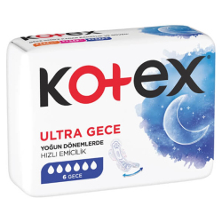 Kotex Ultra Tekli Gece 6 lı - Kotex