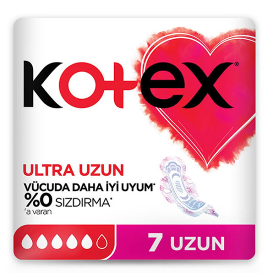 Kotex Ultra Tekli Uzun Ped 7 Adet - 1