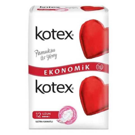 Kotex Ultra Uzun Kanatlı 12 Adet - 1