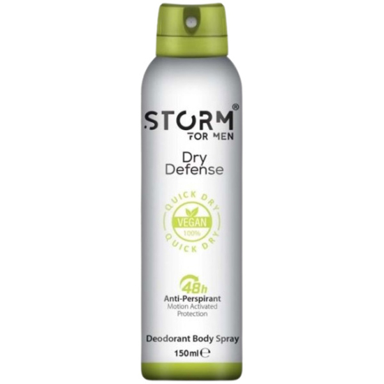 Lady Storm Erkek Deodorant Sprey Vegan Dry Defense 150 ml - 1