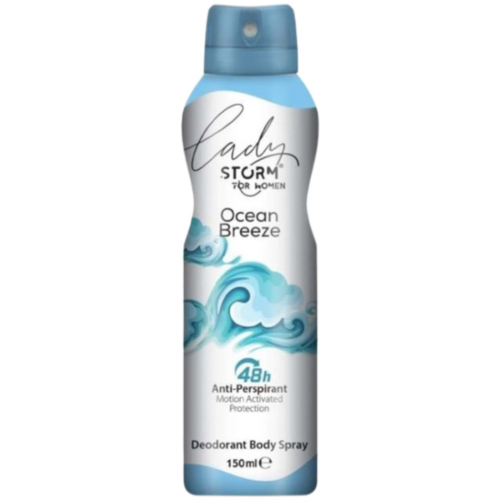 Lady Storm Kadın Deodorant Sprey Ocean Breeze 150 ml - 1