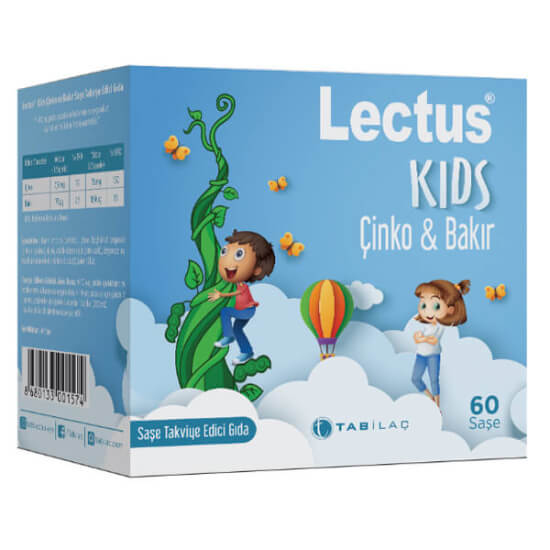 Lectus Kids Çinko Bakır 60 Saşe - 1