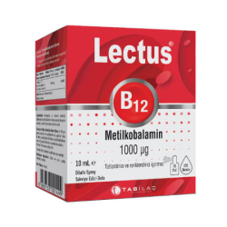 Lectus Metilkobalamin B12 Dil Altı Sprey 10 ML - Tab İlaç