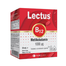 Lectus Metilkobalamin B12 Dil Altı Sprey 20 ML - Tab İlaç