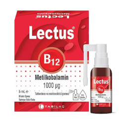Lectus Metilkobalamin B12 Dil Altı Sprey 5 ML - Tab İlaç