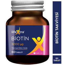 Lifextra Biotin 5000 mg 60 Tablet - Tab İlaç