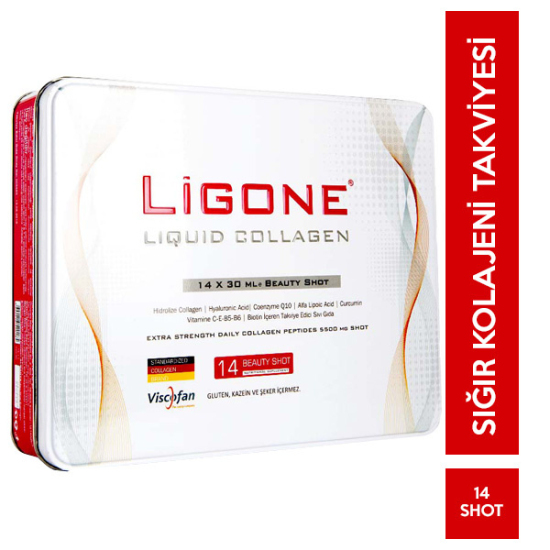 Ligone Liquid Collagen 14 Shot 30 Ml Kolajen Takviyesi - 1