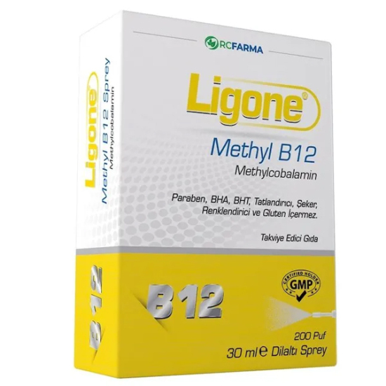 Ligone Methyl B12 Methylcobalamin Dilaltı Sprey 30 ml - 1