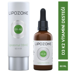 Lipozone Lipozomal D3 K2 60 ML Damla D3 K2 Vitamini - Lipozone