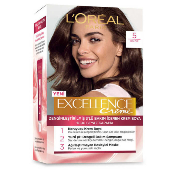 Loreal Paris Excellence Saç Boyası 5 Kahve - 1