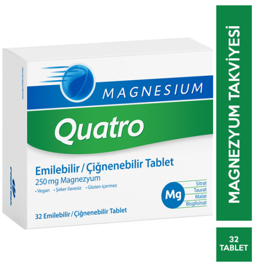 Magnesium Quatro 32 Çiğnenebilir Tablet - 1