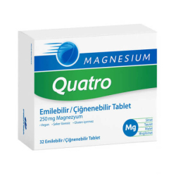 Magnesium Quatro 32 Çiğnenebilir Tablet - Assos Pharma