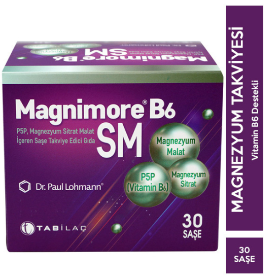 Magnimore B6 SM 30 Saşe Magnezyum Takviyesi - 1